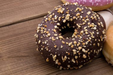 çörek taze yığınları