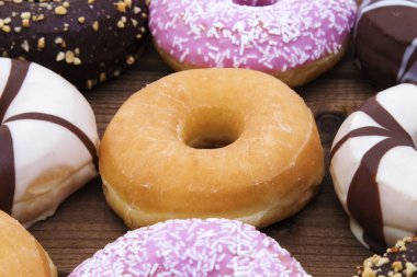 çörek taze yığınları