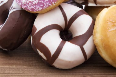 çörek taze yığınları