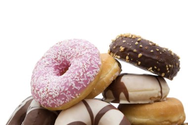 çörek taze yığınları