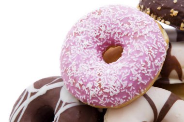 çörek taze yığınları