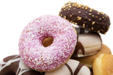 çörek taze yığınları