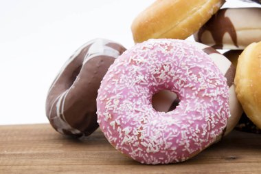 çörek taze yığınları