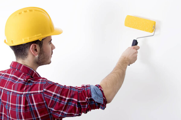 painting on the white wall