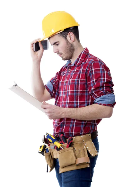 Professional of the building isolated — Stock Photo, Image