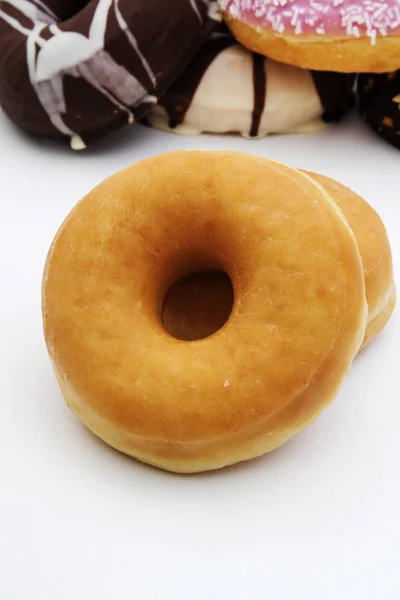 Donut verse stapels — Stockfoto