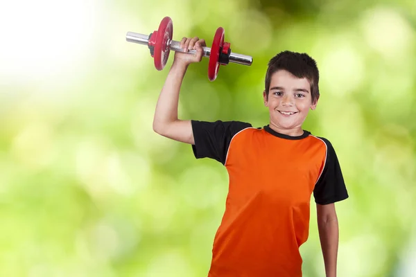 Barn som utövar, sport — Stockfoto