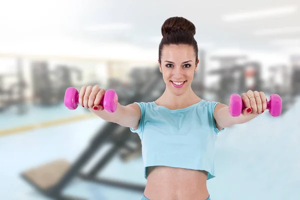 Ragazza in palestra — Foto Stock