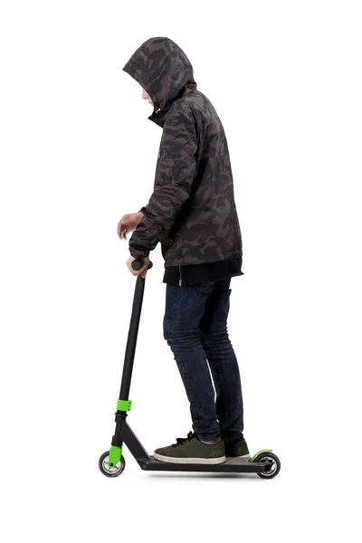 Child with the scooter — Stock Photo, Image
