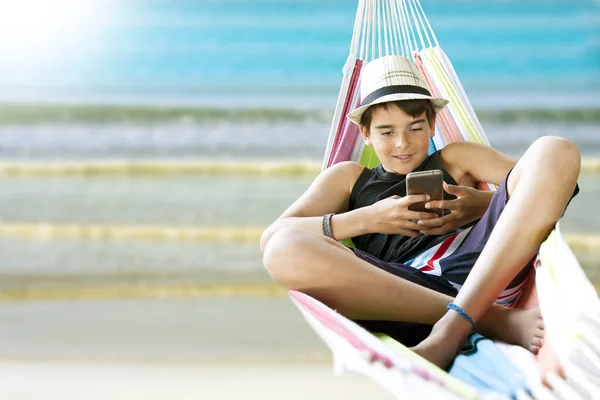 Hamaca en la playa — Foto de Stock