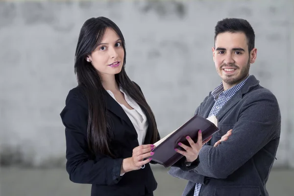 Man en vrouw van bedrijf — Stockfoto