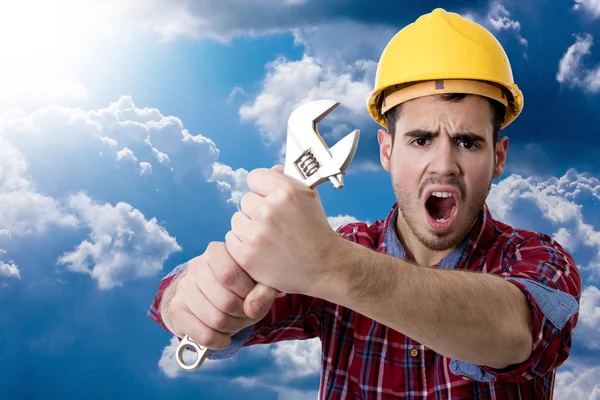 Builder tools and construction — Stock Photo, Image