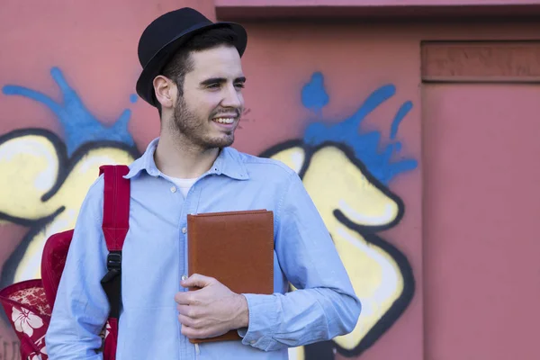 Uomo con l'agenda — Foto Stock