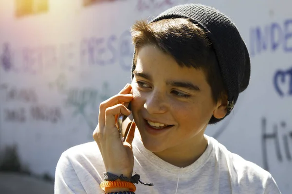 Portrait of a boy outside — Stock Photo, Image