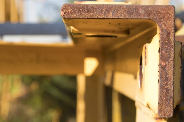 Fondo abstracto de la construcción metálica — Foto de Stock