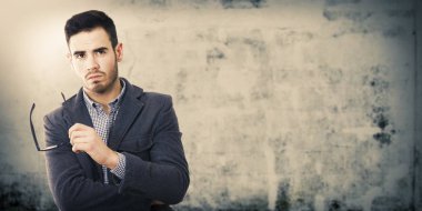 işadamı, işçi arka plan üzerinde