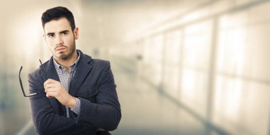 işadamı, işçi arka plan üzerinde