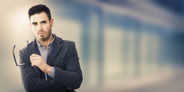 işadamı, işçi arka plan üzerinde