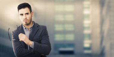 işadamı, işçi arka plan üzerinde