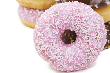 Beyaz arka plan üzerinde çörek