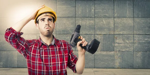 Trabalhador da construção profissional — Fotografia de Stock