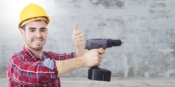 Byggande arbetare professional — Stockfoto