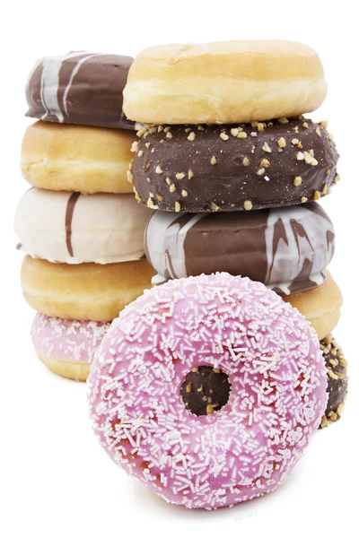 Donut auf weißem Hintergrund — Stockfoto