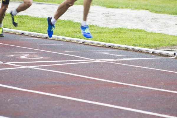 Sport Atletiek baan, lopers — Stockfoto