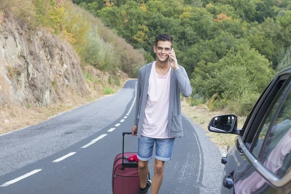 People travelling by car — Stock Photo, Image