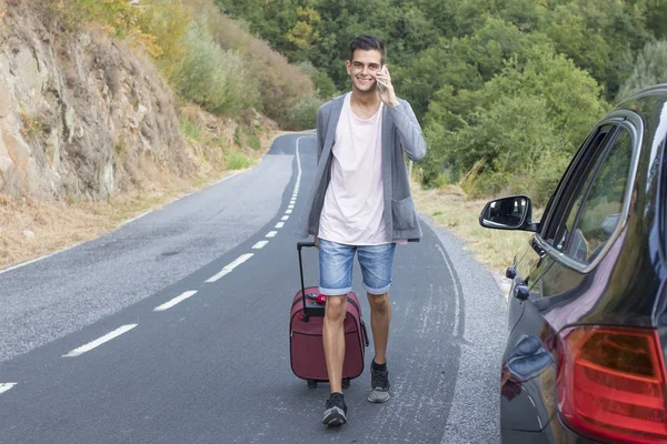 Reizigers per auto — Stockfoto