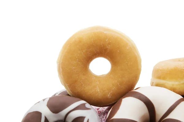 Donuts Geïsoleerd Achtergrond — Stockfoto