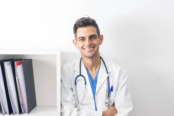 Arzt Porträt Des Arbeitenden Mediziners — Stockfoto