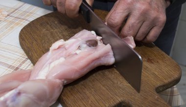 tavşan kesim için yemek, et kesme