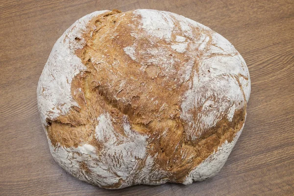 Frisches Brot Nach Traditionellem Holzofenrezept — Stockfoto