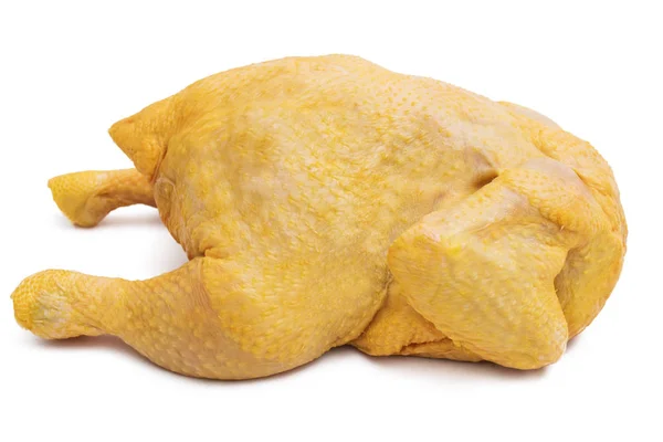 Frango Cru Isolado Fundo Branco — Fotografia de Stock