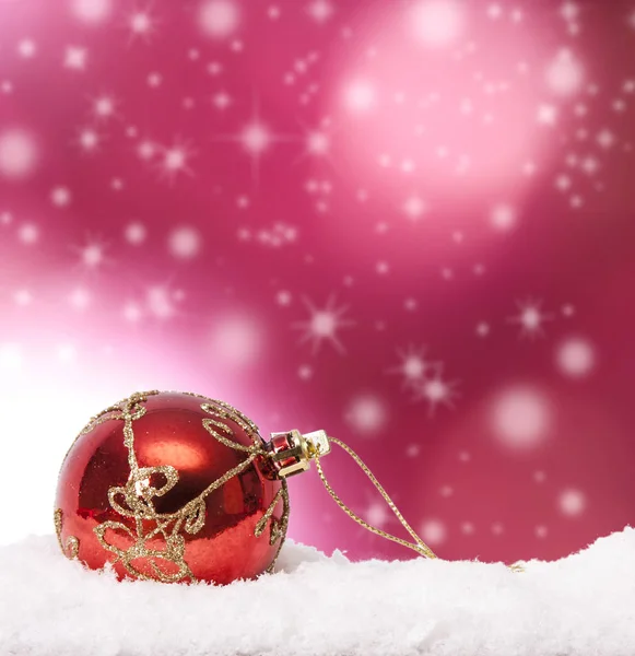 Julbakgrunder Med Ornament Och Jul Bollen — Stockfoto