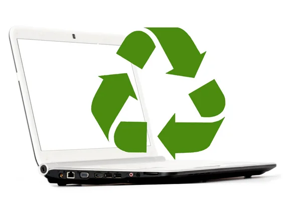 计算机和电子设备回收的概念 — 图库照片
