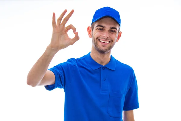 Ritratto Giovane Con Cappello Camicia — Foto Stock