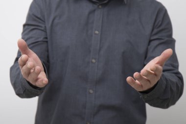 İş adamı elleri yakın çekim, ifadeler