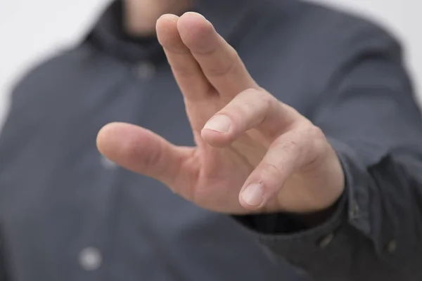 Affärsman Händer Närbild Uttryck — Stockfoto