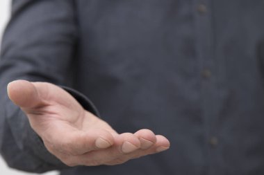 İş adamı elleri yakın çekim, ifadeler