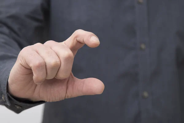 Affärsman Händer Närbild Uttryck — Stockfoto