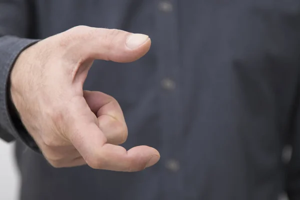 Affärsman Händer Närbild Uttryck — Stockfoto