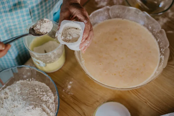 Preparar Pasteles Pasteles Casa — Foto de Stock