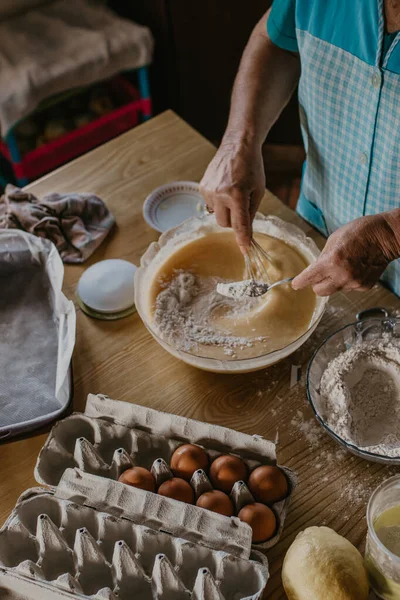 Tillagning Kakor Och Bakverk Hemma — Stockfoto