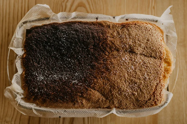 Традиционный Домашний Торт Торт Приготовленный — стоковое фото