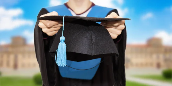 Graduation Campus Young Student Degree — Stock Photo, Image