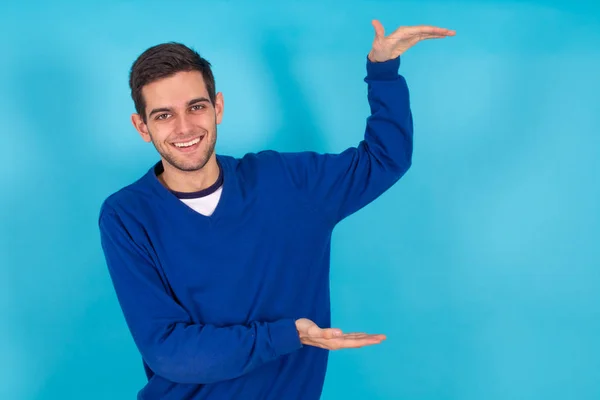 Jeune Homme Isolé Avec Des Expressions — Photo