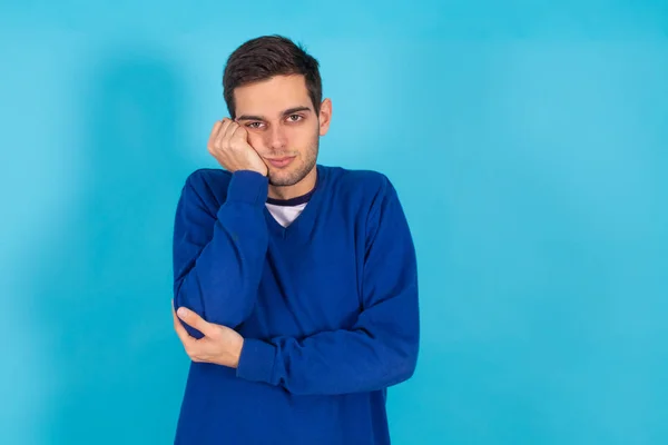 Isolato Giovane Uomo Con Espressioni — Foto Stock