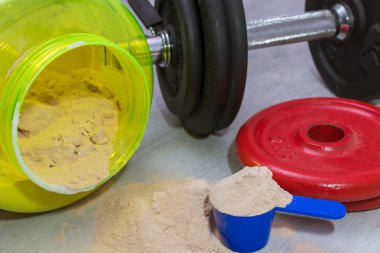 protein ve spor malzemeleri ve vücut geliştirme